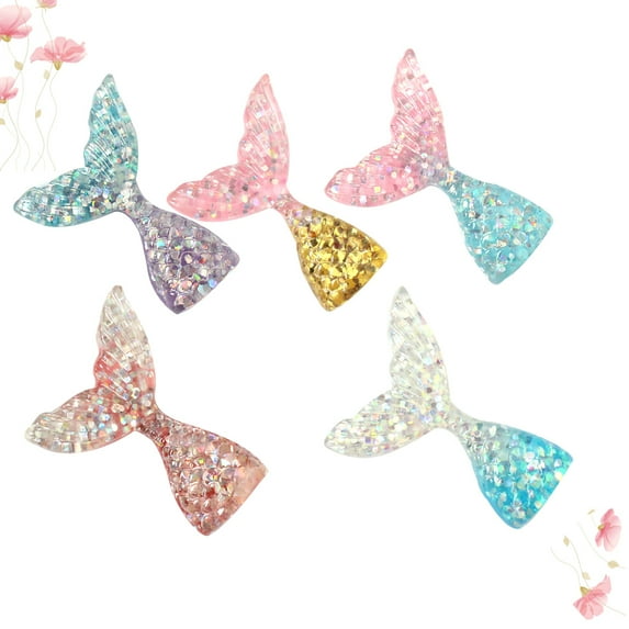 LOLIPPYY Set of 5 Mermaid Fridge Magnets Resin Cute Decorative Magnets for Kids Room and Home