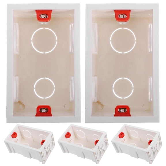 LOLIPPYY 5 Pcs Plastic Handy Utility Switch Box For Wiring In Kitchens And Bathrooms
