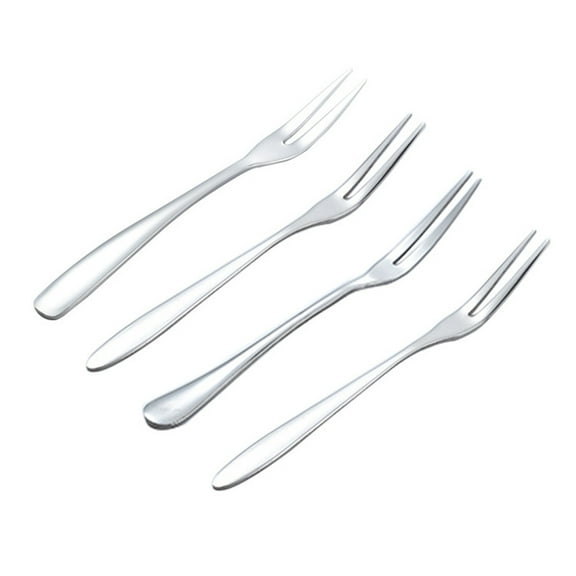 LOLIPPYY 5 Pcs Reusable Stainless Steel Kids Fork for Families at Home Use
