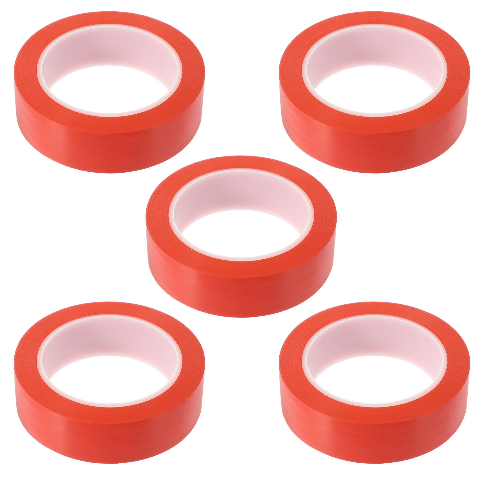 LOLIPPYY 5 Rolls Heavy Duty Packing Tape PVC Red Duct Tape for Moving ...