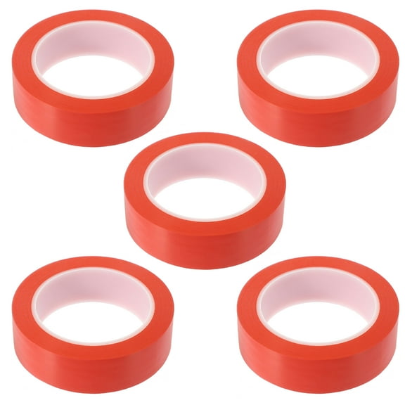 LOLIPPYY 5 Rolls Heavy Duty Packing Tape PVC Red Duct Tape for Moving