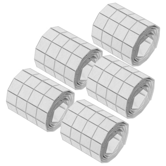 LOLIPPYY 5 Rolls Square Mirror Tiles Silver Acrylic for Light Reflection Enhancement in Home Decor