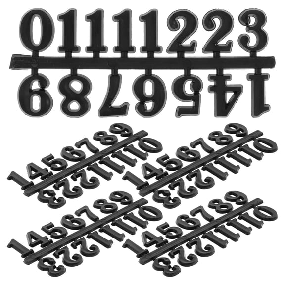LOLIPPYY 5 Sets Clock Number Kit for Easy Replacement, Chic Clock Numerals for Home and Office Decor
