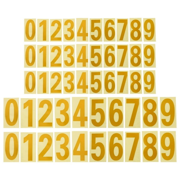 LOLIPPYY 5 Sets Reflective Mailbox Number Stickers for Outdoor Use, and Weather-Resistant