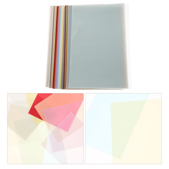 LOLIPPYY 50 Sheets of Tracing Paper Drawing for Artists in Assorted Color for Copy and Craft Projects