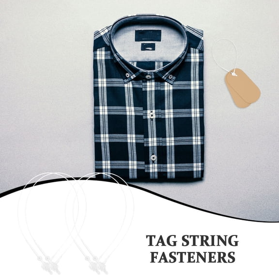 LOLIPPYY 5000 Pieces Clear Plastic Fastener Hooks for Clothing Tags, Label Attachment and Merchandise Display