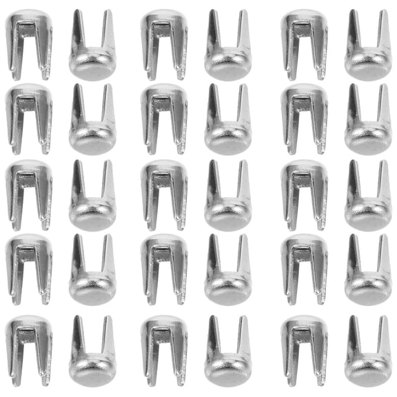 LOLIPPYY 5000pcs Clothing Rivets Kit Silver Claw Rivet Nailheads for Crafters