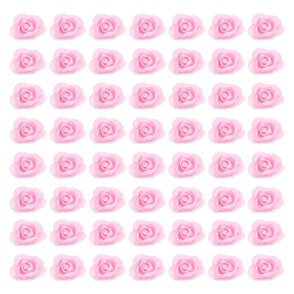 LOLIPPYY 500Pcs Artificial Rose Flower Heads Pink Foam for Diy Crafts Bridal Hair Clips