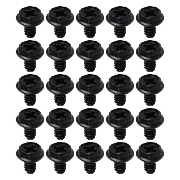 LOLIPPYY 500Pcs Black Pc Chassis Screws for Desktop Computer Case Assembly and Hardware Replacement