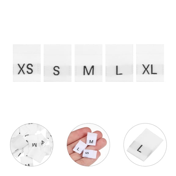LOLIPPYY 500Pcs Creative Clothing Size Labels for Accurate and Easy Size Identification
