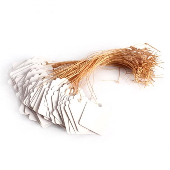 LOLIPPYY 500Pcs Durable Waterproof White Plastic Strip Line Plant Labels for Flower Planters