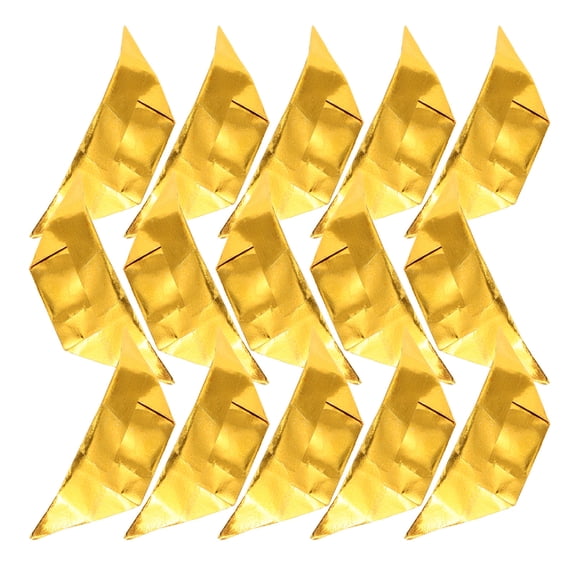 LOLIPPYY 500Pcs Handmade Gold Paper Ingots for Ancestral Worship Home Use Golden Foil Sacrificial Supplies