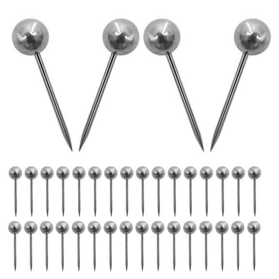 LOLIPPYY 500Pcs Metal Push Pins for Cork Board Map Display and Memo Organization