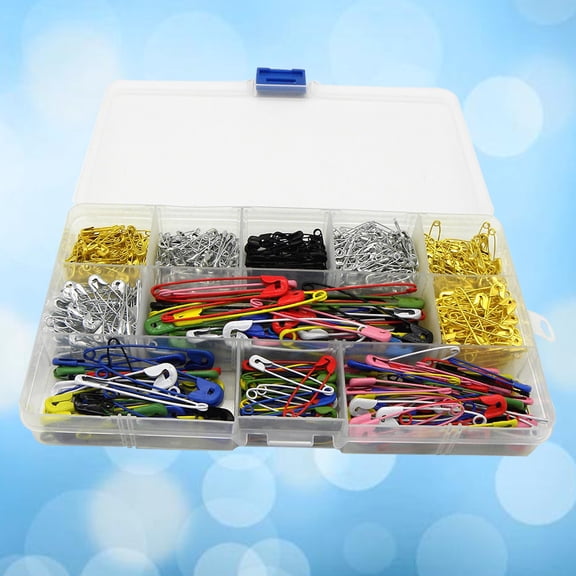 LOLIPPYY 500-Piece Heavy-Duty Alloy Safety Pins Assorted Colors for Sewing, Crafting, Projects and Everyday Use