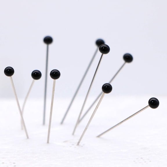 LOLIPPYY 500Pcs Straight Head Drawing Locating Pins with Durable Glass Ball for Sewing Crafts