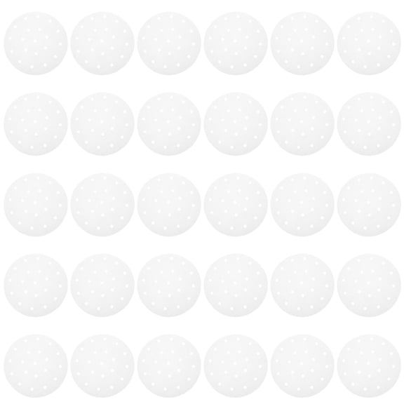 LOLIPPYY 500pcs Cooking Liner for Air Fryer Bamboo Steamer Liner White Round Shape Oil Absorbing