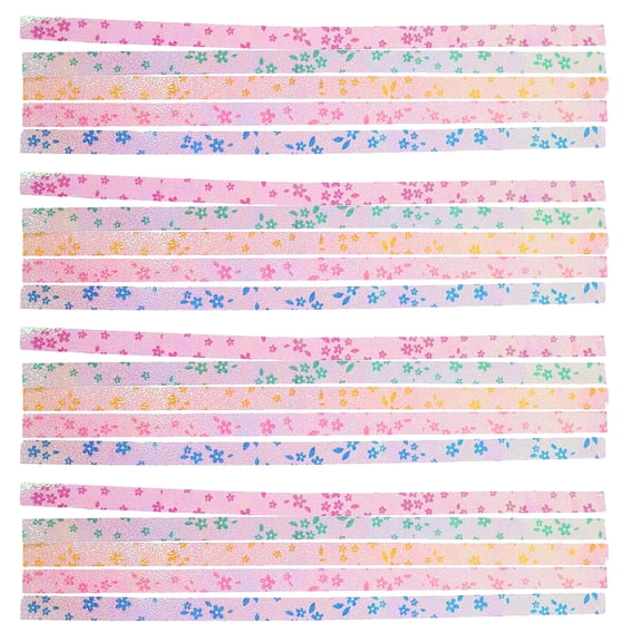 LOLIPPYY 500pcs Origami Star Paper: Metallic Glitter Folding Strips for Lucky Stars - DIY Fluorescent Craft Sheet - Creative Art Supplies for School Projects