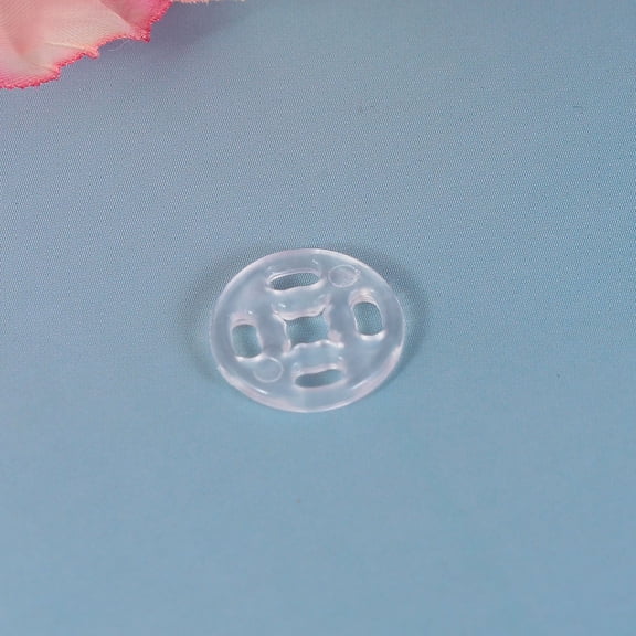 LOLIPPYY 500pcs Sew Snap Button Transparent Plastic Button For Cardmaking