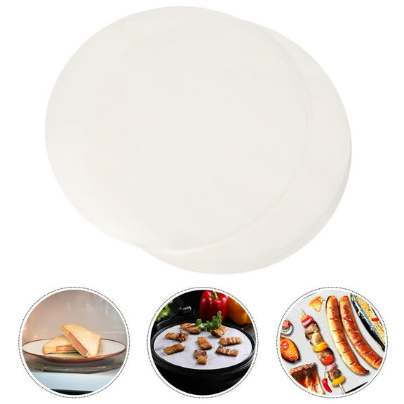 LOLIPPYY 500pcs White Oiled Parchment Baking Sheets Non-Stick for Home Kitchen Oven Use