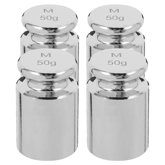 LOLIPPYY 50G High Accuracy Calibration Weight Plated Silver for Digital Scale and Precise Balance Measurement
