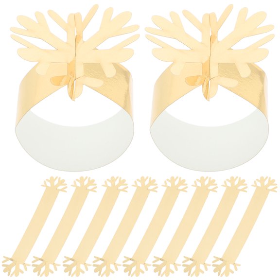 LOLIPPYY 50PCS Elegant Snowflake Napkin Circle Serviette Buckles Decor for Christmas Wedding