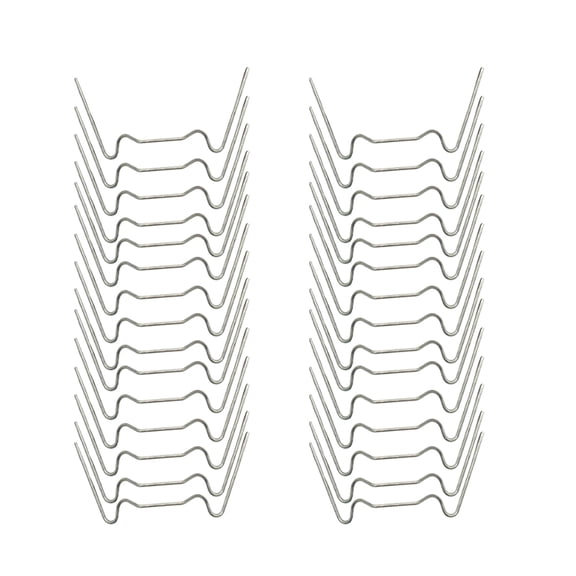 LOLIPPYY 50PCS Turf Fixing Nails Silver U-shaped Gardening Nails for Garden Use