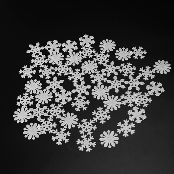 LOLIPPYY 50Pcs 3D Wall Art Stickers Snowflake Design for Holiday Wall Decor