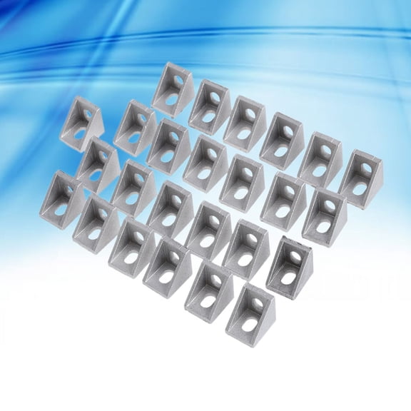 LOLIPPYY 50Pcs High Hardness Aluminum Alloy L Bracket for Printer and Cnc Applications
