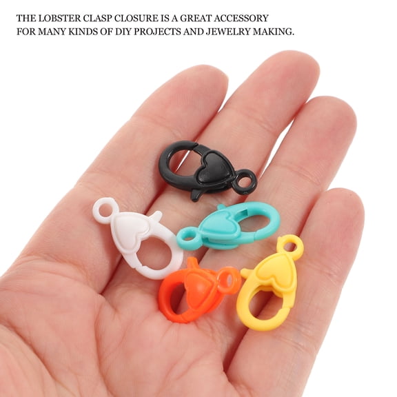 LOLIPPYY 50Pcs Assorted Color Lobster Buckles Durable Jewelry Making Kit for DIY Accessories