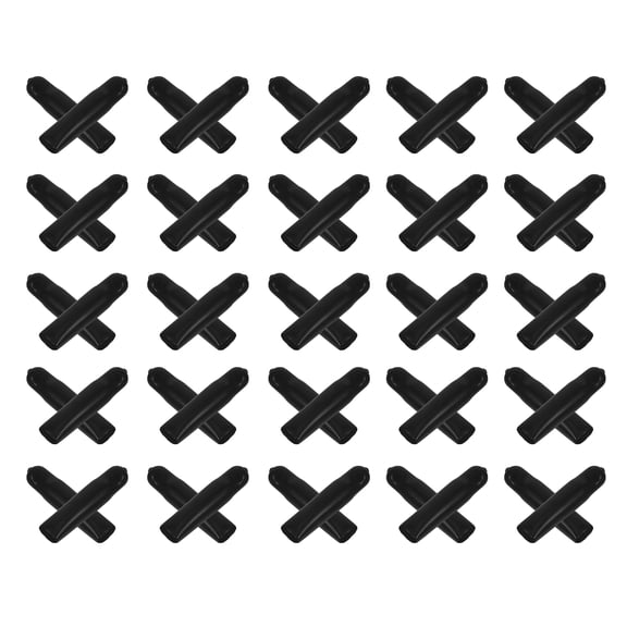 LOLIPPYY 50Pcs Black PVC Bottle Pourer Covers Dust Caps for Wine Olive Oil and Dispenser Bottles