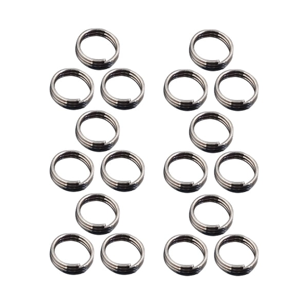 LOLIPPYY 50Pcs Bulk Metal Shaft Protecting Rings Zinc Alloy Plated rings for Tail Wing and Shaft Stabilizing Use