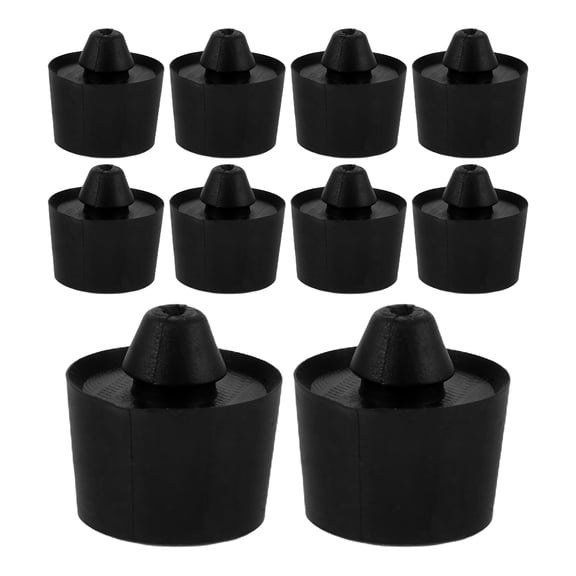 LOLIPPYY 50Pcs Car Door Shock Absorber Cushion Pads Rubber Bumper Stopper Blocks Black