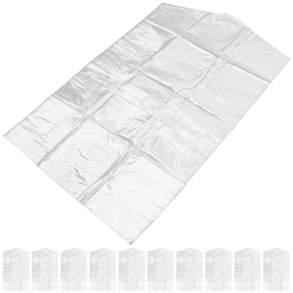 LOLIPPYY 50Pcs Clear Plastic Garment Cover Protective Suit Cover for Clothing Storage