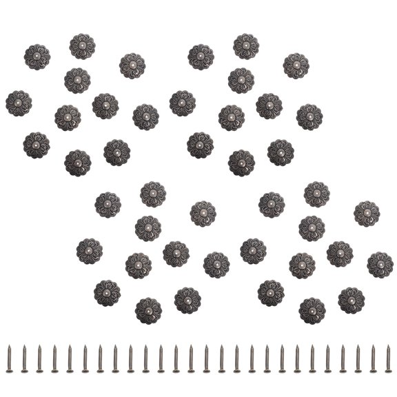 LOLIPPYY 50Pcs Coffee Antique Decorative Upholstery Rivets for Home Furniture and Creative DIY Projects
