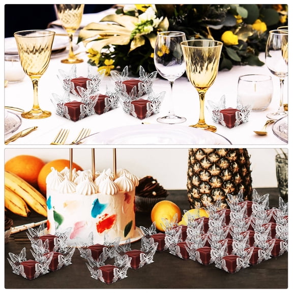 LOLIPPYY 50Pcs Convenient Foldable Truffle Wrapper Paper Candy Cups for Chocolate and Desserts