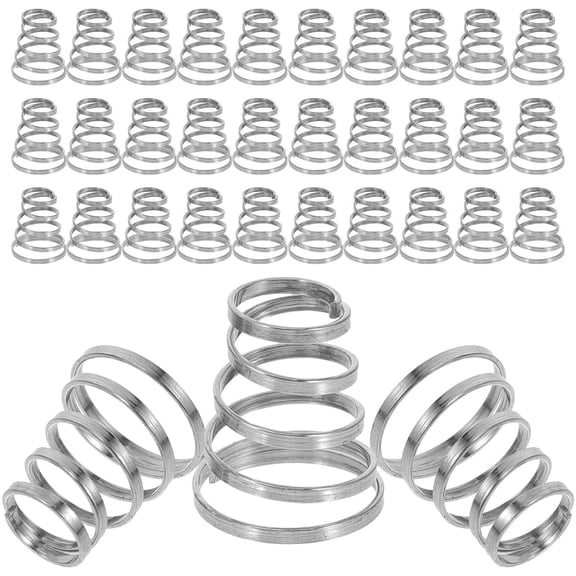 LOLIPPYY 50Pcs Cycling Quick Release Skewer Spring in Plated Silver Stainless Steel for Bike Wheel Hub Replacement