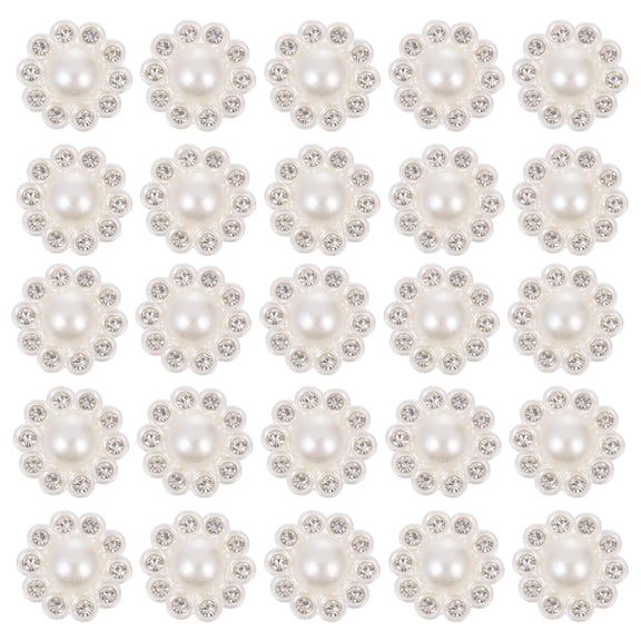 LOLIPPYY 50Pcs Durable White Creative Buttons for DIY Craft Projects Clothes Accessories Embellishment
