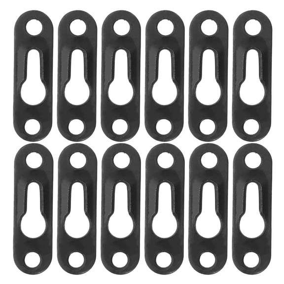 LOLIPPYY 50Pcs Easy Install Picture Frame Hanging Hardware Black for Plasterboard Concrete Walls