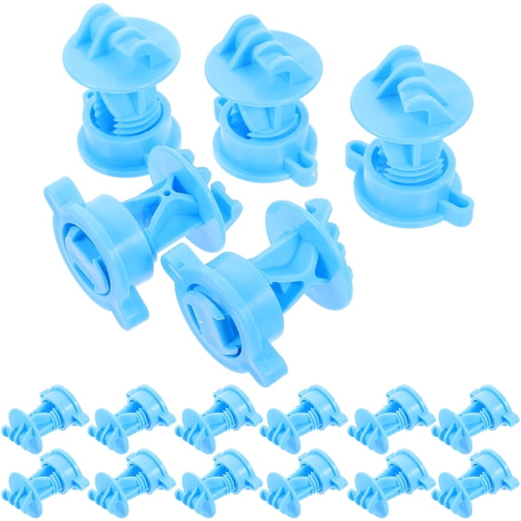 LOLIPPYY 50Pcs Farm Fence Wire Insulators Durable Blue Electric Post Holders for Daily Use