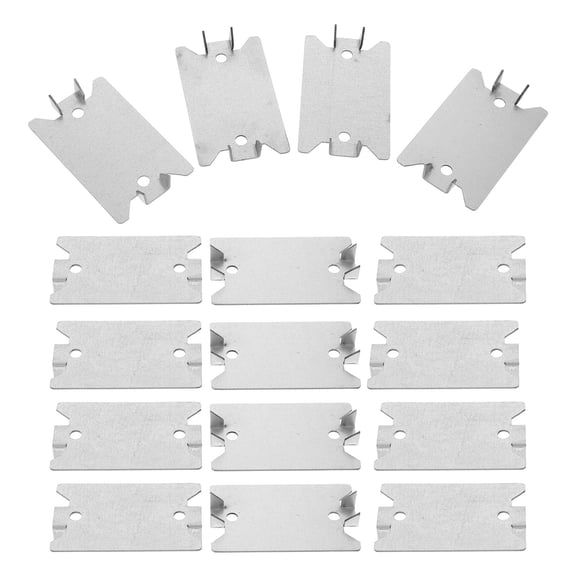 LOLIPPYY 50 Pieces Flat Base Bracket Nail Plates for Electrical Pipe Installation and Setup