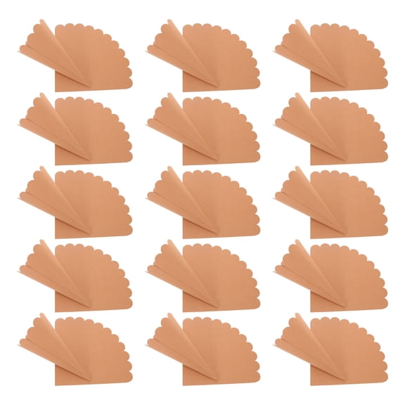 LOLIPPYY 50Pcs Handmade Brown Paper Petal Cones for Wedding Confetti Toss and Celebration Decor