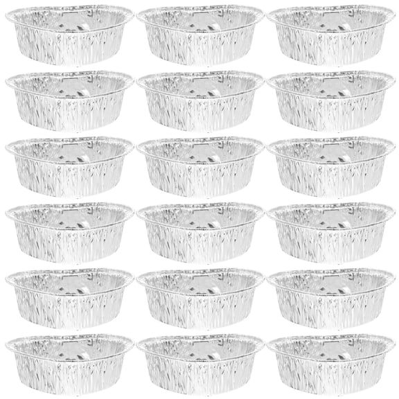 LOLIPPYY 50Pcs Heart Shaped Aluminum Foil Baking Cups for Portable Use Outdoor Bbq and Travel