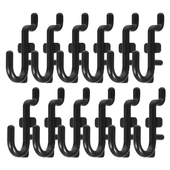 LOLIPPYY 50Pcs Heavy Duty Plastic Pegboard Tool Holders for Garage Workshop Storage
