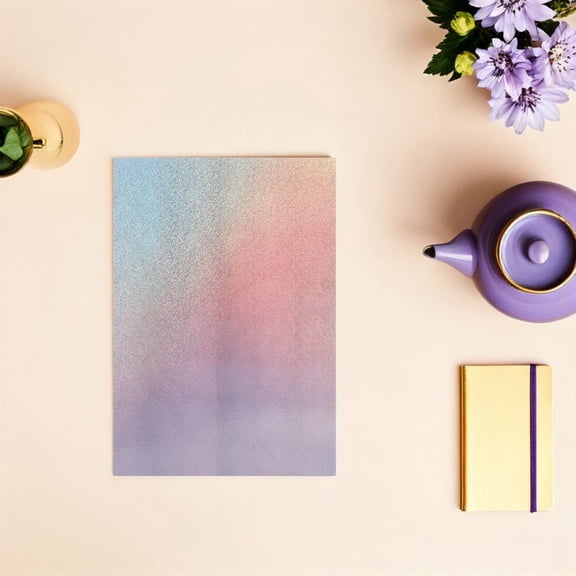 LOLIPPYY 50Pcs Iridescent Mirror Paper Cardstock for DIY Craft Projects and Office Use Multi Color