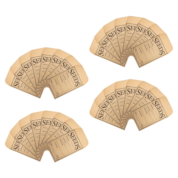 LOLIPPYY 50Pcs Kraft Paper Small Envelopes for Storing Flower Vegetable Seeds Self Adhesive