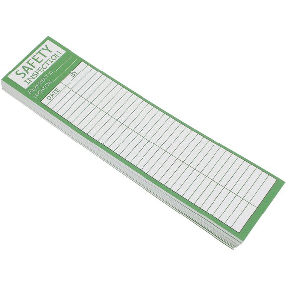 LOLIPPYY 50Pcs Ladder Inspection Labels Green Vinyl Safety Stickers for Monthly Maintenance and Accident Prevention