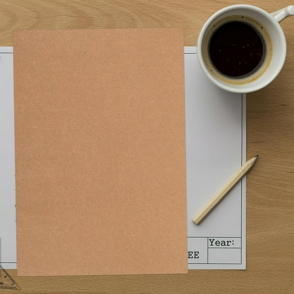 LOLIPPYY 50Pcs Lightweight Kraft Paper Cardboard Sheets for Crafting Backing Boards and Sign Making