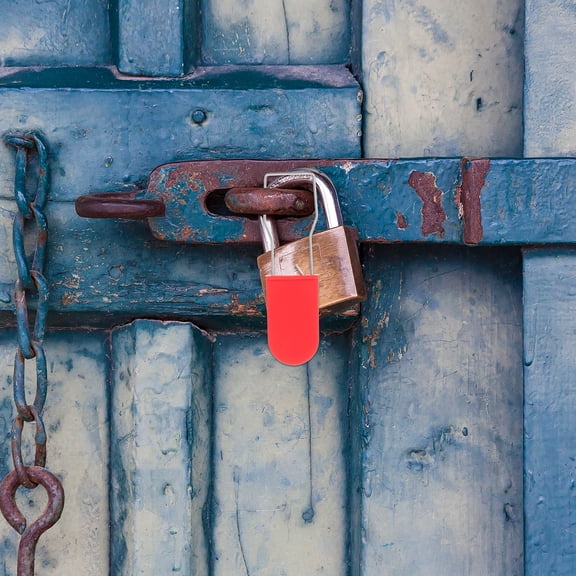 LOLIPPYY 50Pcs Multi Use Security Padlock Seals Plastic Wire with Iron for Daily Security Applications