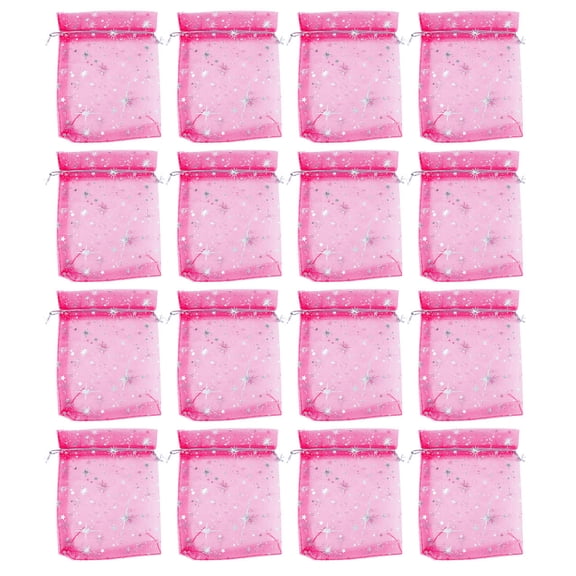 LOLIPPYY 50Pcs Multipurpose Bags Red Fabric Packaging for Candies and Chocolates