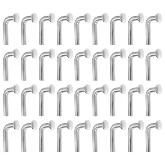 LOLIPPYY 50Pcs Pallet Rack Accessories Galvanized Iron J Bolt Drop Pin Heavy Duty Plated Silver Safety Clip